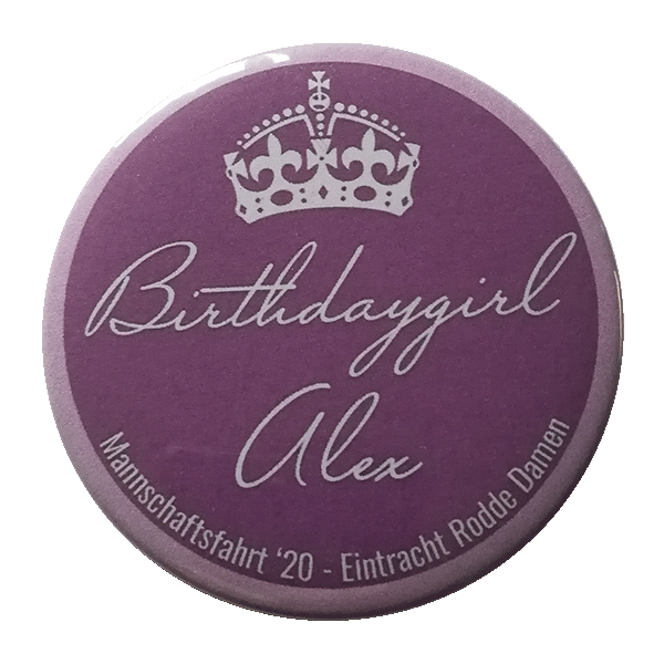 Birthday Girl Button