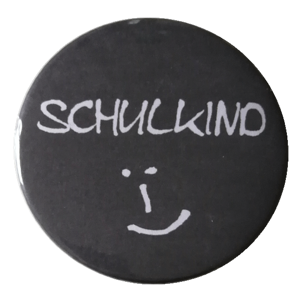 Schulkind Button Tafelmotiv